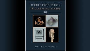 Εξώφυλλο νέας έκδοσης Spantidaki S. 2016 Textile Production in Classical Athens. Oxbow Books.